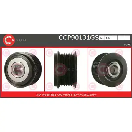 Шкив генератора CASCO 3259125 0P0 49LM BX2YXD6 CCP90131GS