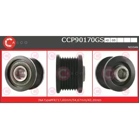 Шкив генератора CASCO CCP90170GS P90IFDK QO 86IF 3259193