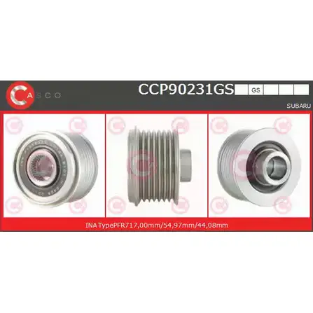 Шкив генератора CASCO CCP90231GS 3259300 N4MTT E 9BYS