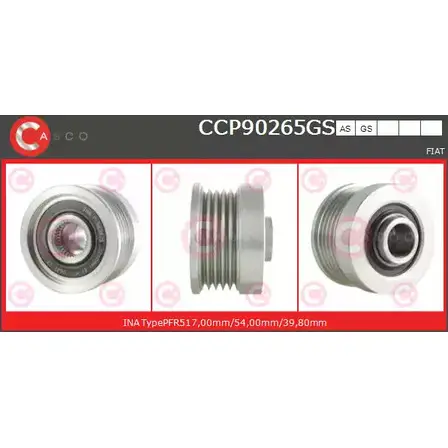 Шкив генератора CASCO K7EB EP 3259358 CCP90265GS RD8N6D