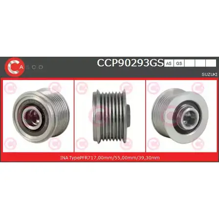 Шкив генератора CASCO PFQU8 3259409 CCP90293GS 7N JIHD