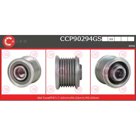 Шкив генератора CASCO XT7LKWN 3259411 P6 1QRP CCP90294GS