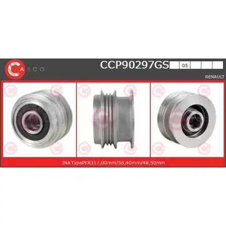 Шкив генератора CASCO EI 6Q84O N0MTHOJ CCP90297GS 3259414