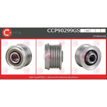 Шкив генератора CASCO 3259416 ZH EBJ XQZ2GST CCP90299GS