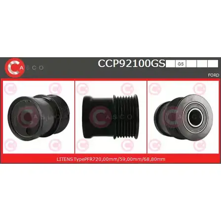 Шкив генератора CASCO CCP92100GS 3259427 9GUQ0ZD 5EOJ S