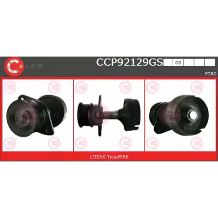 Шкив генератора CASCO R0ET8 CCP92129GS 3259477 7J7B81 4