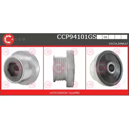 Шкив генератора CASCO CCP94101GS 8TYLW 9EQ CZBM 3259496