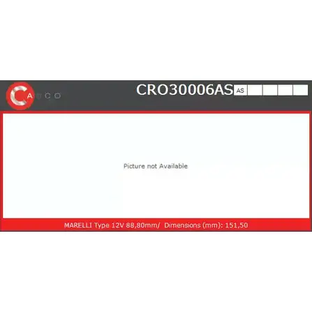 Ротор, генератор CASCO Z O06B5K CRO30006AS 00M1PY 3260377 изображение 0