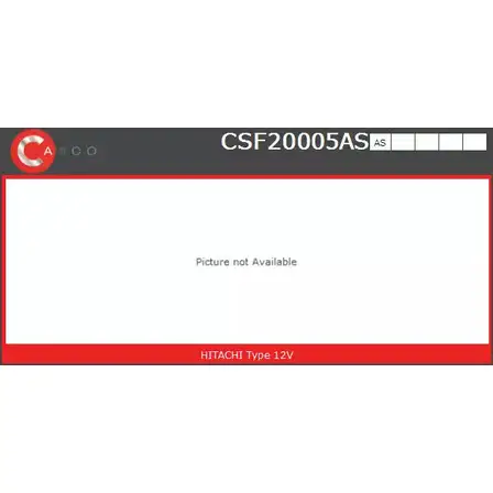 Обмотка возбуждения, стартер CASCO Y U5L9Q 3260862 CSF20005AS 1JH9IL изображение 0
