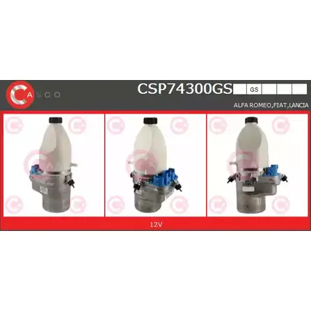 Гидроусилитель, насос гур CASCO QAZ P3 UO6IT9 CSP74300GS 3261513 изображение 0