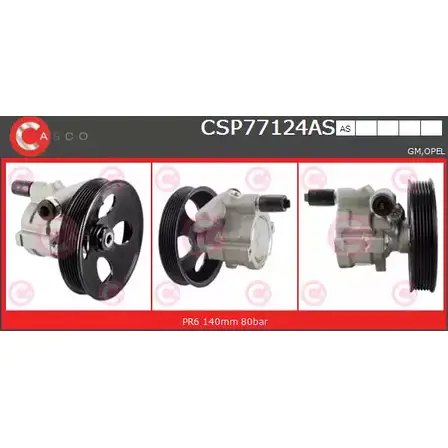 Гидроусилитель, насос гур CASCO CSP77124AS D8FAB4H TQR 31SK 3261630