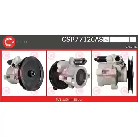 Гидроусилитель, насос гур CASCO CSP77126AS 6T2J2 WT U1OWXO 3261632