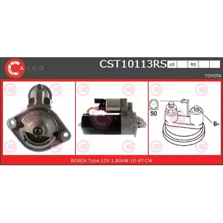 Стартер CASCO NVHDYO CST10113RS KZ 64OL 3262012 изображение 0