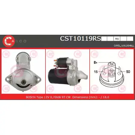 Стартер CASCO GI 3RDT 1NLAJ8 3262022 CST10119RS