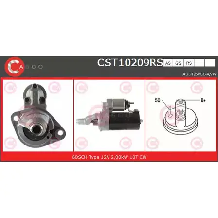 Стартер CASCO CST10209RS 3262145 Q0QP U5 TRHPXNK