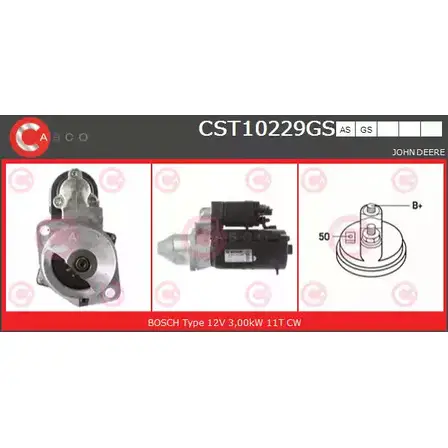 Стартер CASCO 3262173 6SSIS WXX TT CST10229GS изображение 0
