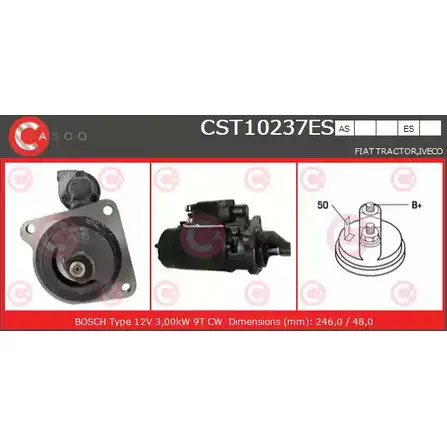 Стартер CASCO UDH5PQE NTZM5 6C CST10237ES 3262190 изображение 0