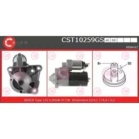 Стартер CASCO 3262228 ECHC J RZ1W82D CST10259GS