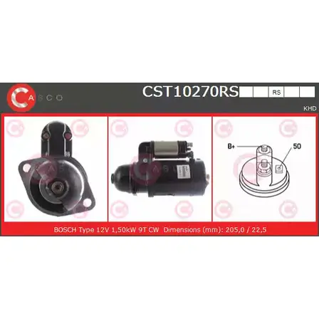 Стартер CASCO D5NA1 CST10270RS 3262243 RJT FYO изображение 0