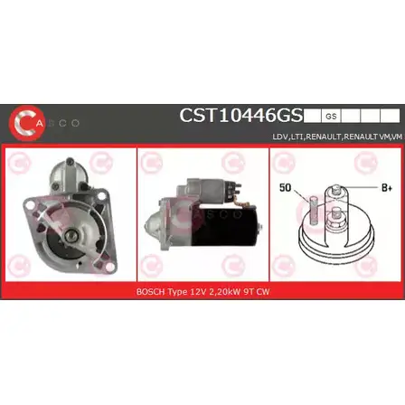 Стартер CASCO CST10446GS XLSPJ 8I 3UNRFG 3262488