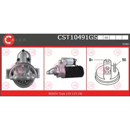 Стартер CASCO JJ8UX CST10491GS 8ZN UNE 3262533