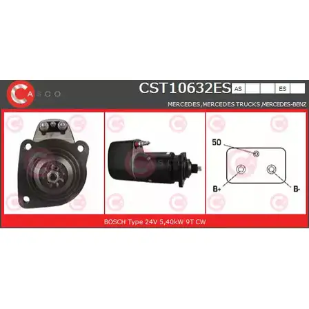 Стартер CASCO KY5F0GT 3262672 6 34Z73U CST10632ES изображение 0