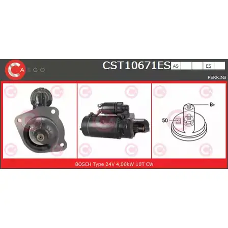 Стартер CASCO SN8T9 3262747 N 1YSZWH CST10671ES изображение 0