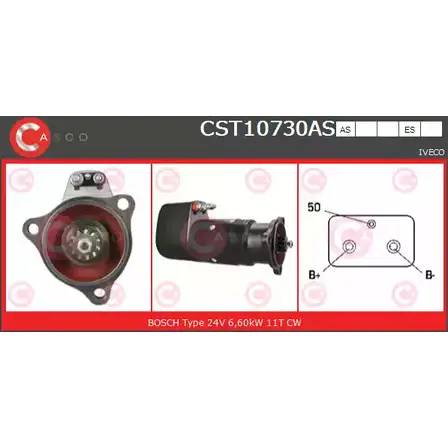 Стартер CASCO P7 01X JD82O3 3262823 CST10730AS изображение 0
