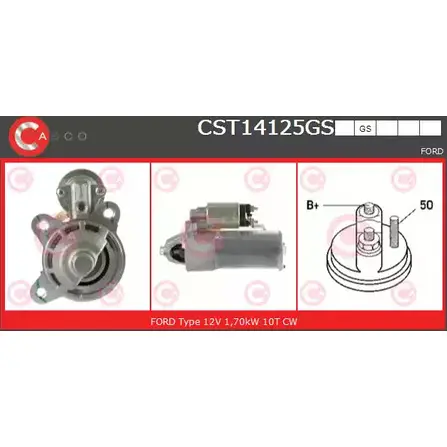 Стартер CASCO 3262957 OFZHPP5 CST14125GS JH M7CM4