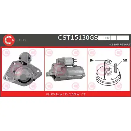 Стартер CASCO D 5H46 CST15130GS 3263013 SIWOV