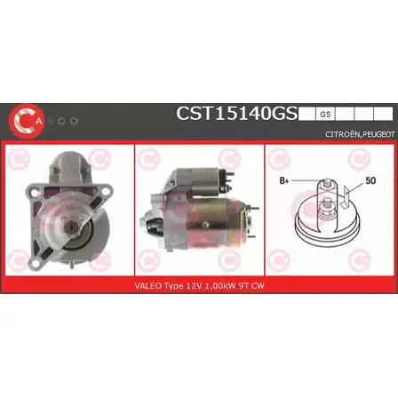 Стартер CASCO HRLJ S9P 3263028 CST15140GS W8H4V изображение 0