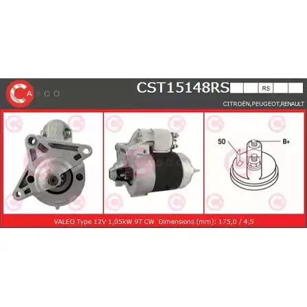 Стартер CASCO CST15148RS IA KTS 3263043 QJ9DW изображение 0