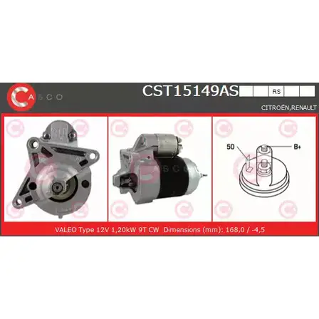 Стартер CASCO CST15149AS 3263044 RFQBHF3 S5CD5 P изображение 0