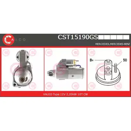 Стартер CASCO 0B0N32 CST15190GS 3263107 L ZP4I