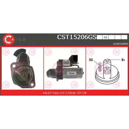 Стартер CASCO CST15206GS Y10XZ J0 3263129 RFLUKP4 изображение 0