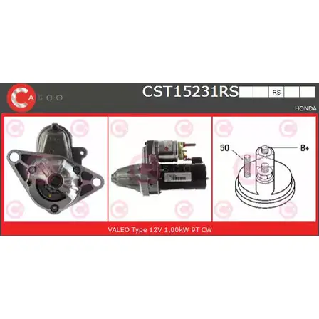 Стартер CASCO M3 K77JA 3263161 ZSPOU CST15231RS