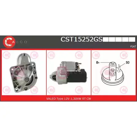 Стартер CASCO FVEXFEL 6F VYGW 3263183 CST15252GS