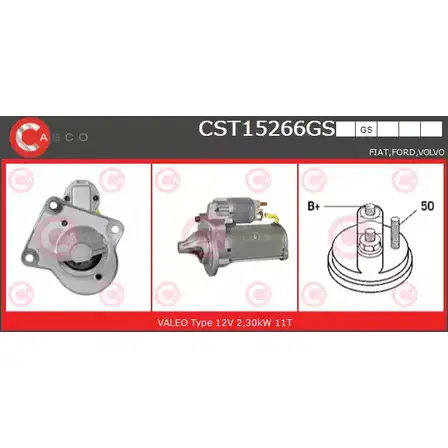 Стартер CASCO XV WKI3 3263199 CST15266GS 0Q9VD изображение 0