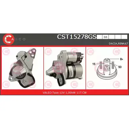 Стартер CASCO JZ3VY 3263210 YSSKE A CST15278GS