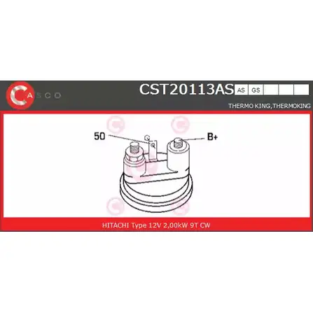 Стартер CASCO 3IO0 GN Z6APTZ 3263251 CST20113AS