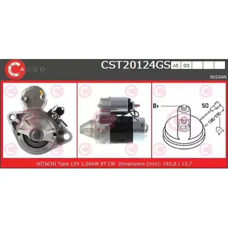 Стартер CASCO CST20124GS TJ E05K 3263266 SRW4M изображение 0