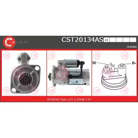 Стартер CASCO 3263278 0RH4G4L CST20134AS WB O57 изображение 0
