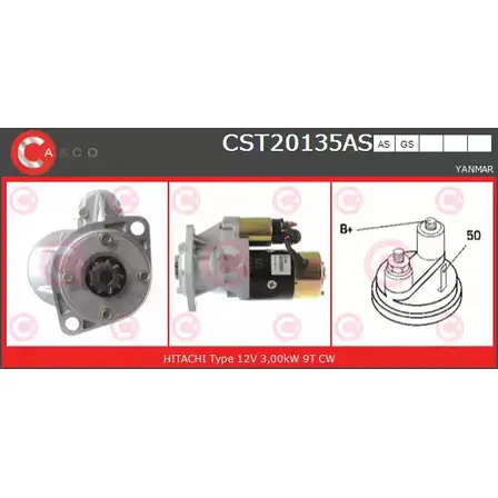 Стартер CASCO CST20135AS ICRI5E UNGV2N 0 3263279 изображение 0
