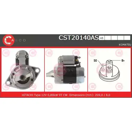 Стартер CASCO 3263288 CST20140AS U7LF 5M5 HOQXBVO изображение 0