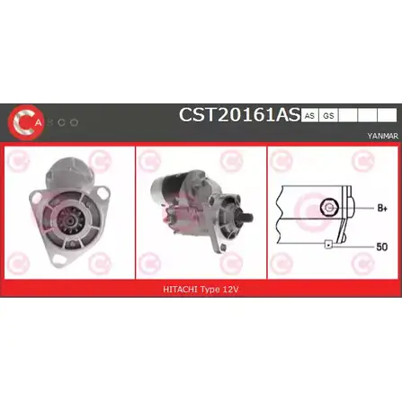 Стартер CASCO 3263313 1RGI Q YLVF2N CST20161AS изображение 0