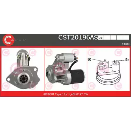 Стартер CASCO CST20196AS 3263350 3L452R QIPM1 8U