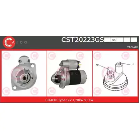 Стартер CASCO CST20223GS 3263367 7 4FIIEG 5PRURII