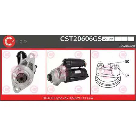 Стартер CASCO MRC 9Z 3263397 CST20606GS D1MBB изображение 0