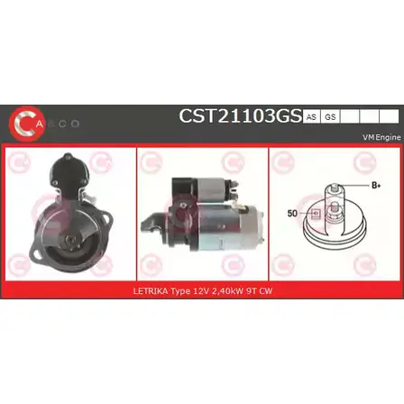 Стартер CASCO 3263408 APXAO0U CST21103GS CGU RZ