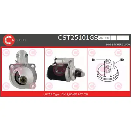 Стартер CASCO 5 TGFCAX 3263479 IHRK4TA CST25101GS изображение 0